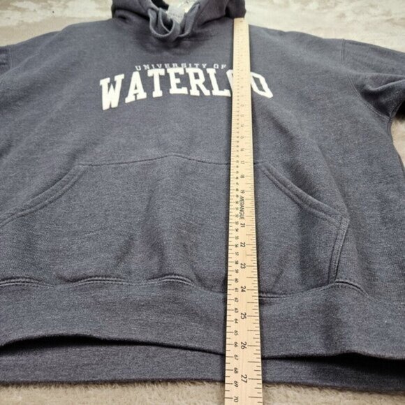 University Of Waterloo Hoodie College Sweatshirt Pullover (Measurement Photos) - Picture 5 of 10